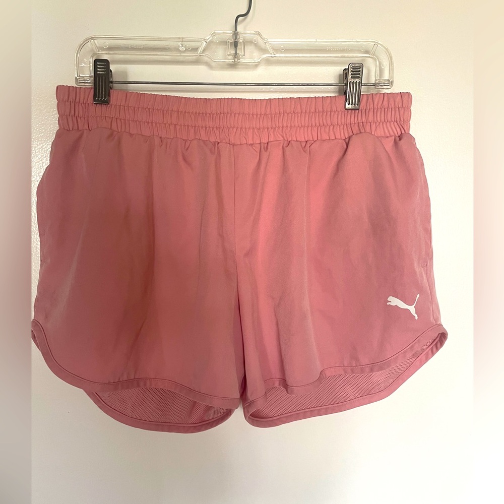 Puma Pink/Mauve Athleisure Running Shorts Lightweight SZ L